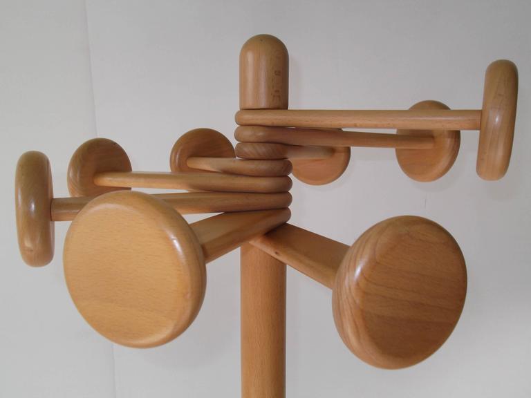 Italian Hank Loewenstein Mod Helix Coat Rack at 1stDibs