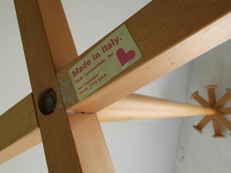 Italian Hank Loewenstein Mod Helix Coat Rack at 1stDibs