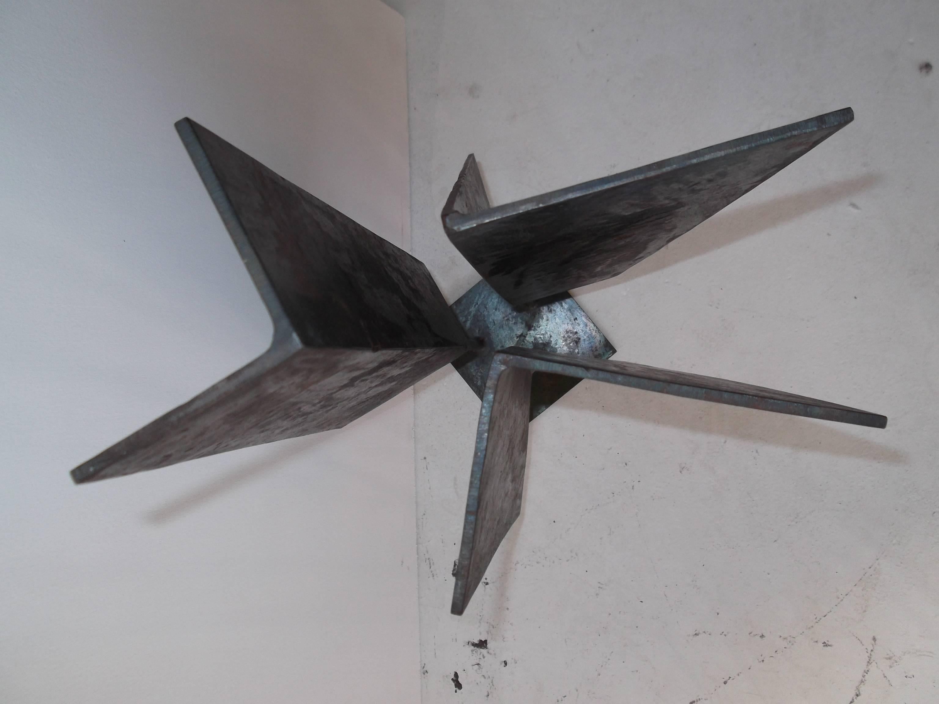 1963 Abstract Welded Steel Triad I Sculpture by J. Jay McVicker For Sale 1