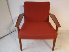 Arne Vodder Teak Winged Armchair