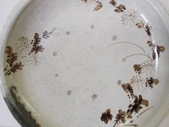 19th Century Oribe Japanese Studio Pottery Charger