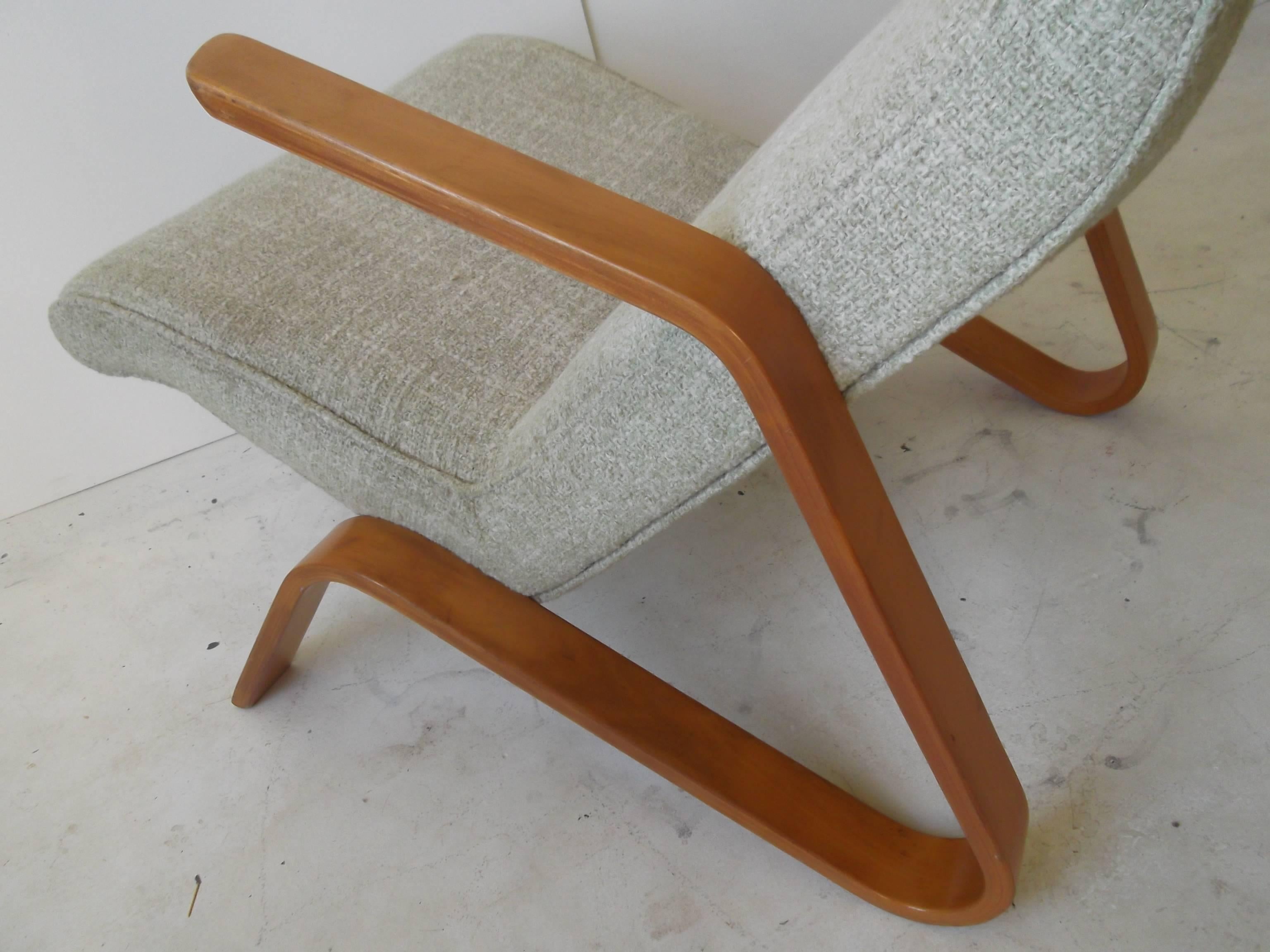 Mid-Century Modern Original Eero Saarinen 1950 Knoll Bentwood Grasshopper Chair