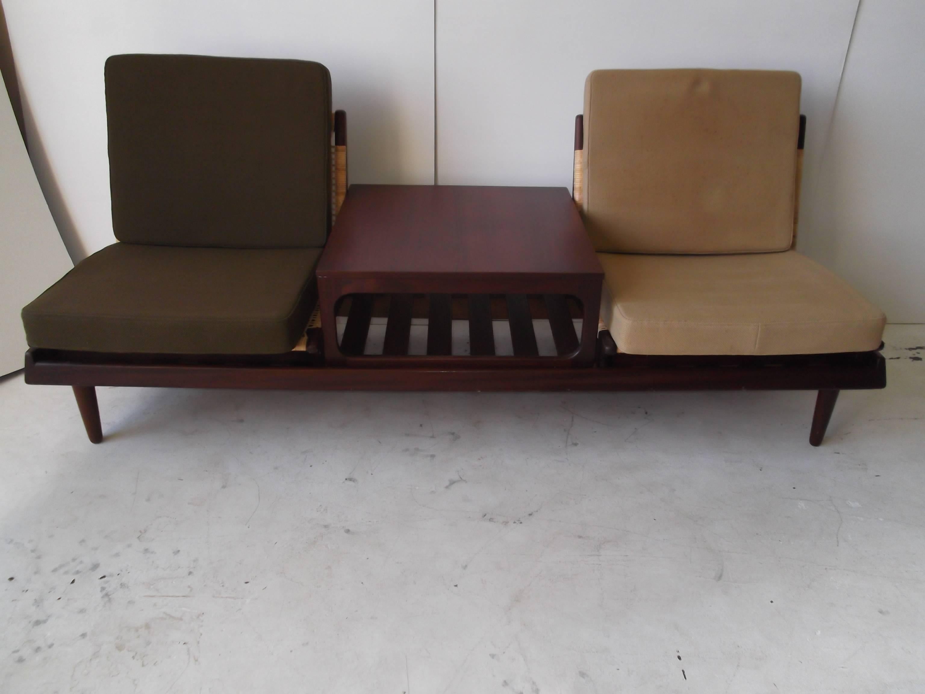 Mid-Century Modern Hans Olsen Danish Modern Modular Teak Sofa Bed