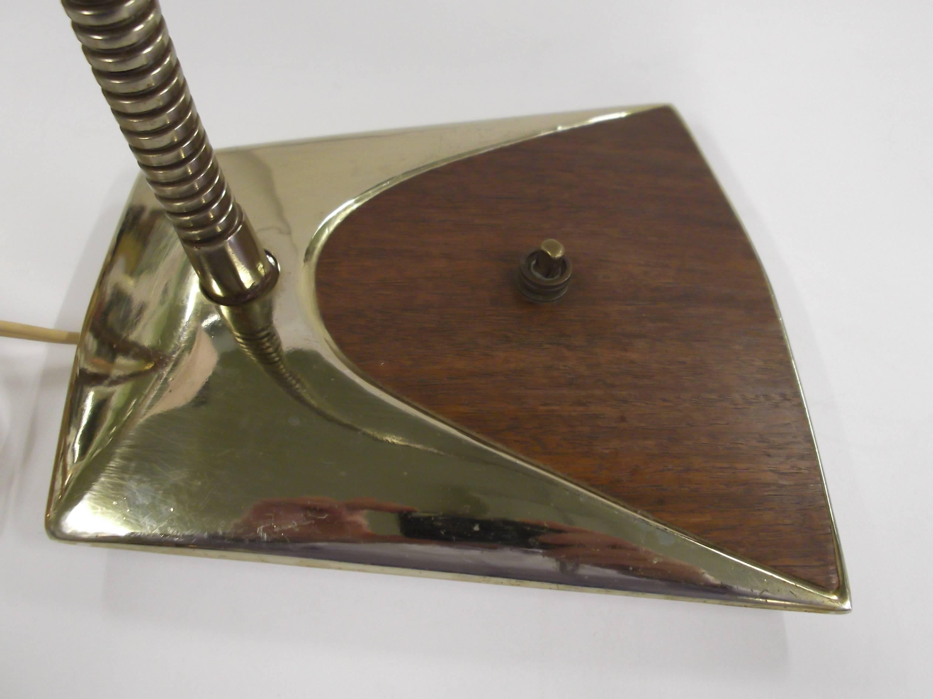 Brass Goose Neck Laurel Desk Lamp 1