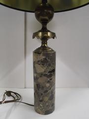 Norman Perry Solid Figural Stone Marble Table Lamp