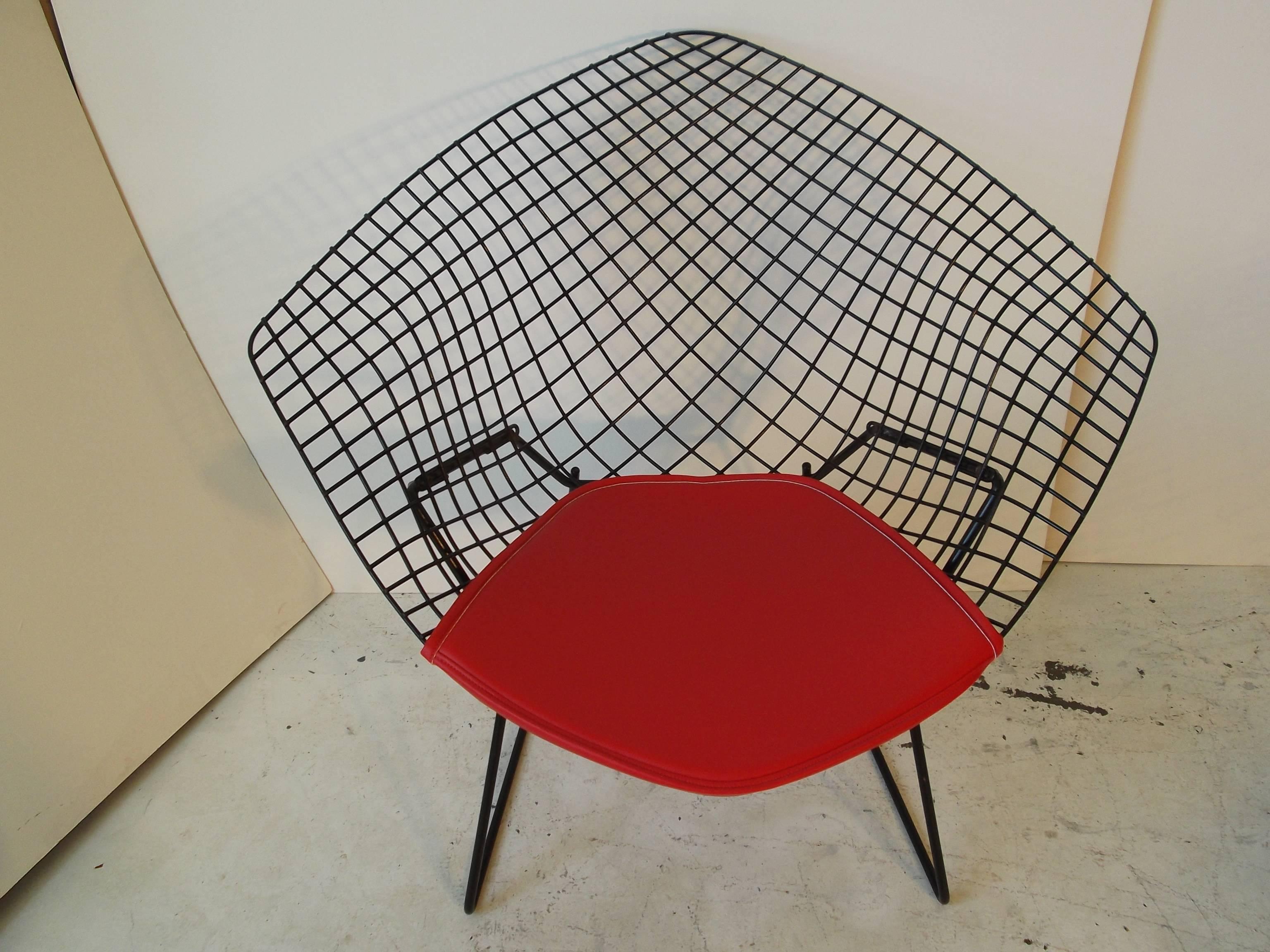 Mid-Century Modern 1950s Knoll Harry Bertoia Diamond Chair Pairs