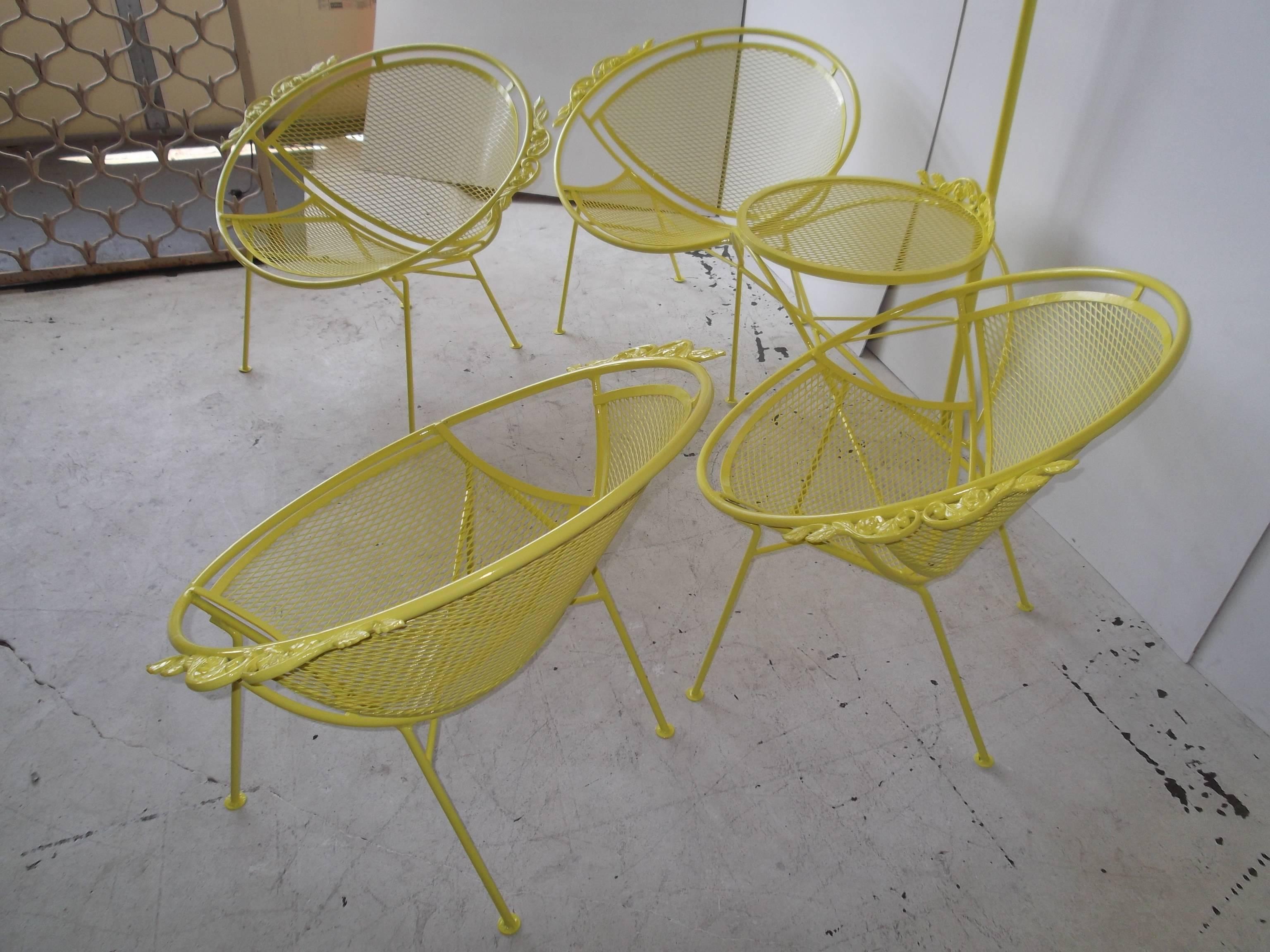 Salterini Lounge Chairs, Tete a Tete with Scarce Sun Shade 1