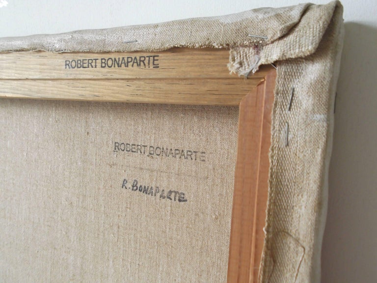 Robert Bonaparte Large Oil on Canvas For Sale at 1stDibs