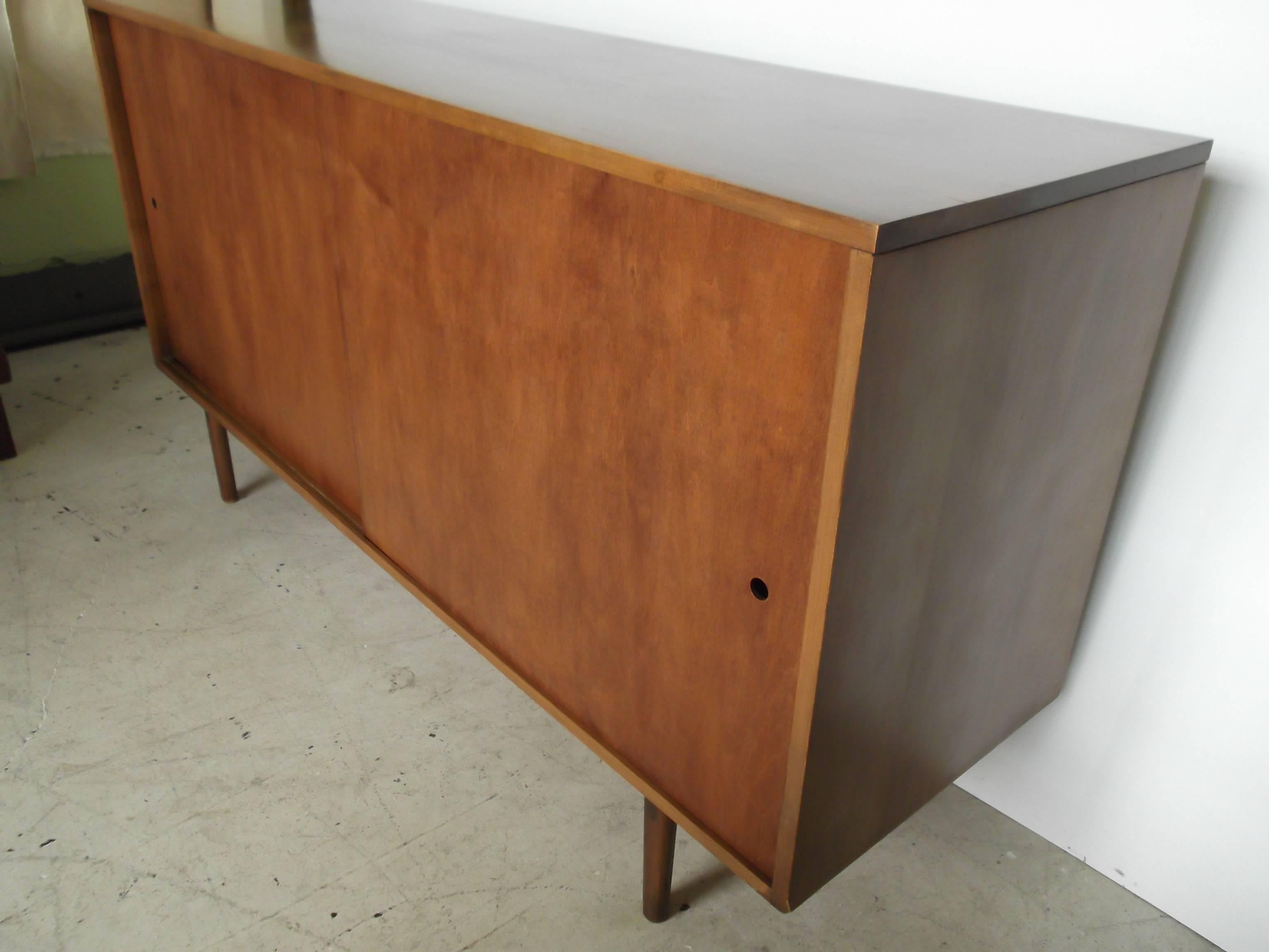 20th Century Paul McCobb Planner Group Credenza Sideboard with Walnut Finish