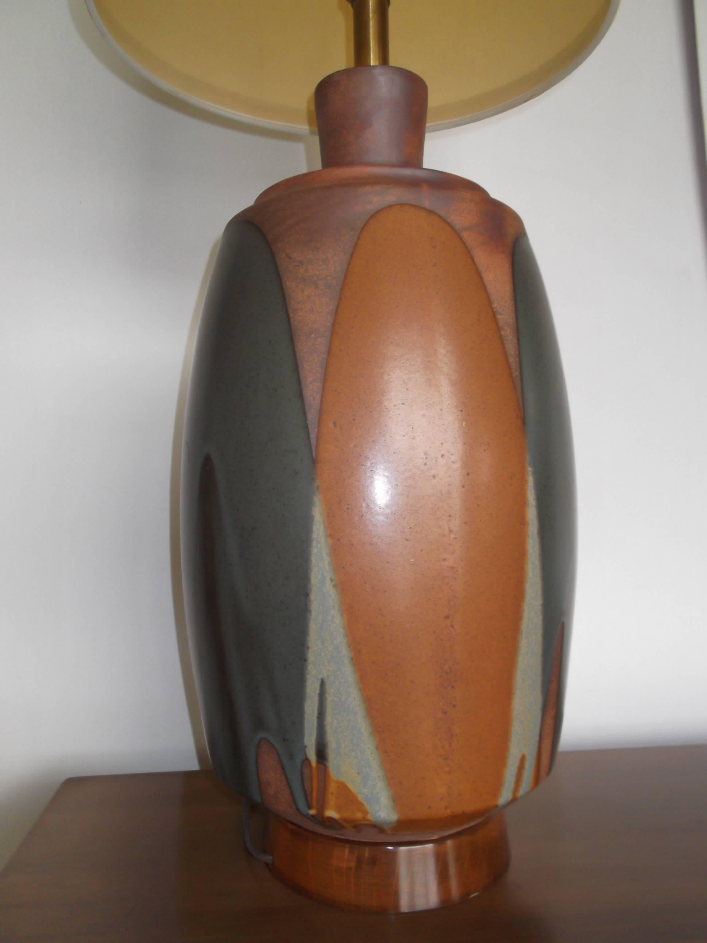 Mid-Century Modern 1970s David Cressey Pottery Architectural Lamp