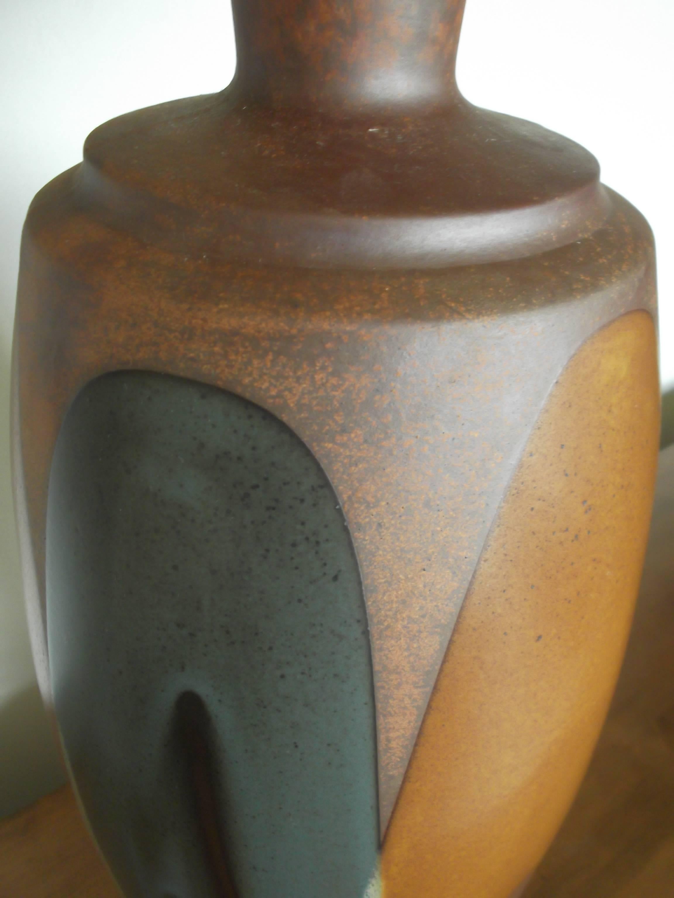 Stoneware 1970s David Cressey Pottery Architectural Lamp