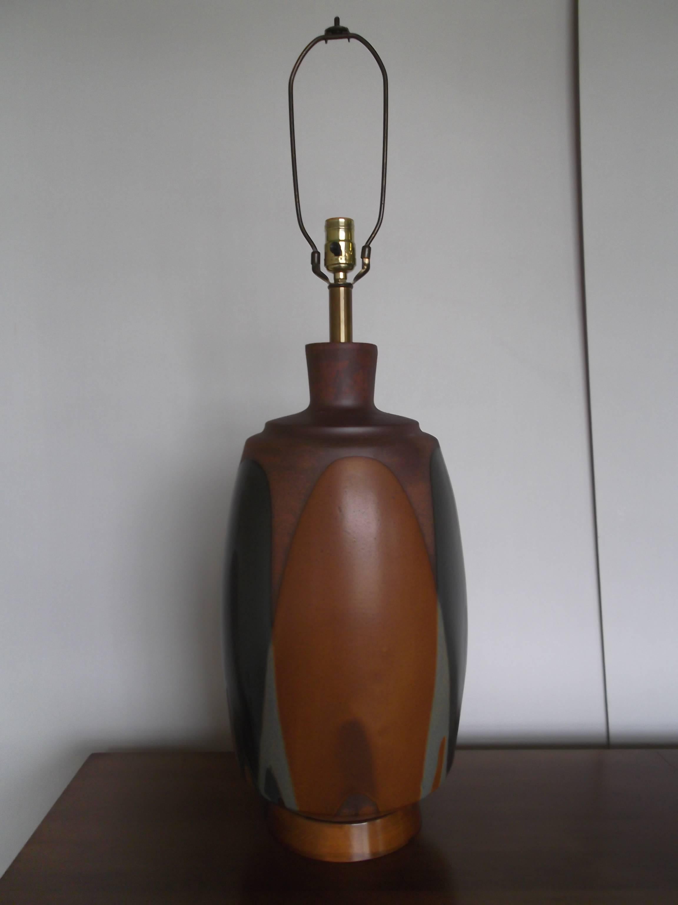 1970s David Cressey Pottery Architectural Lamp 1