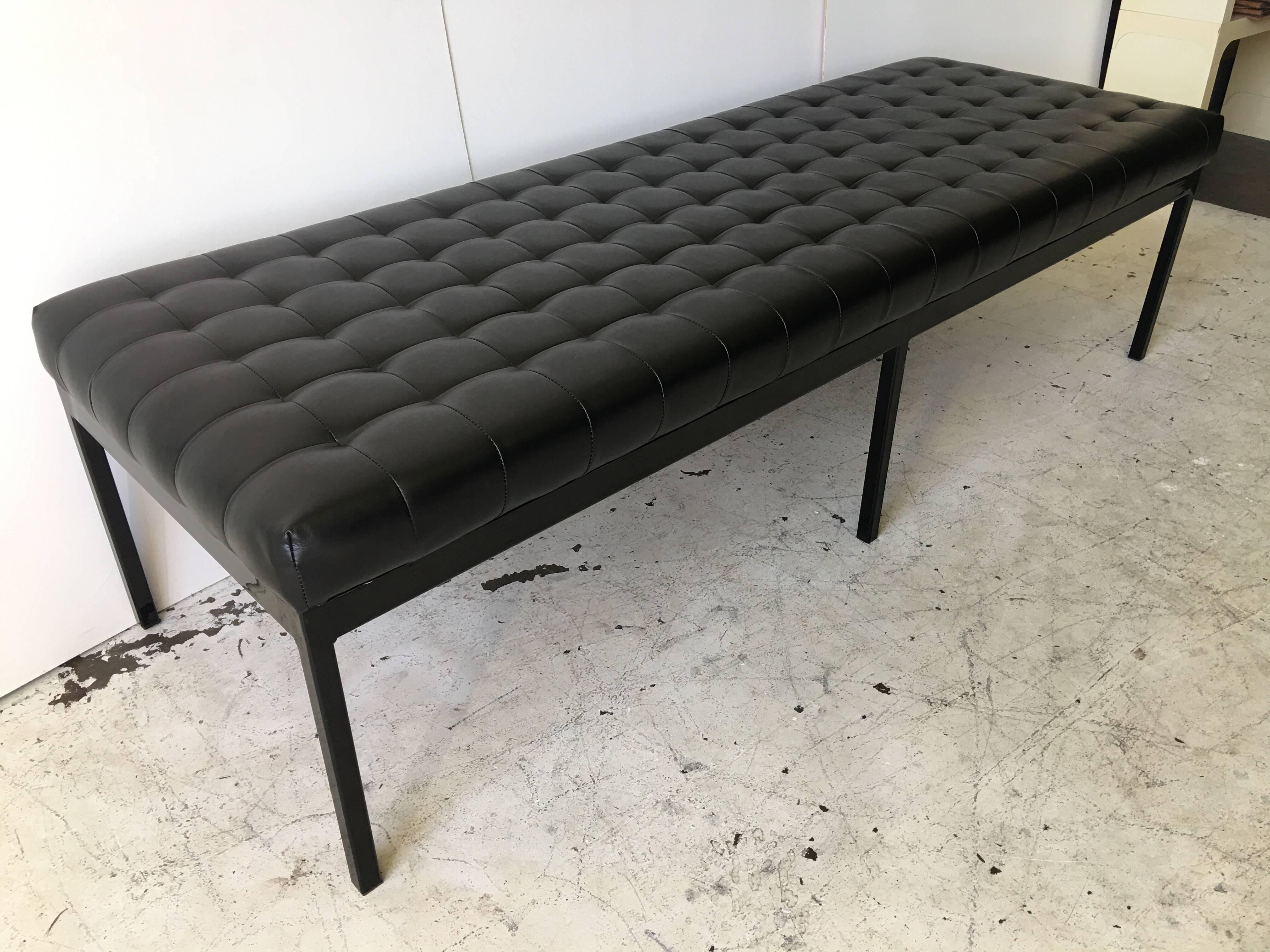 Steel Tufted Museum Bench