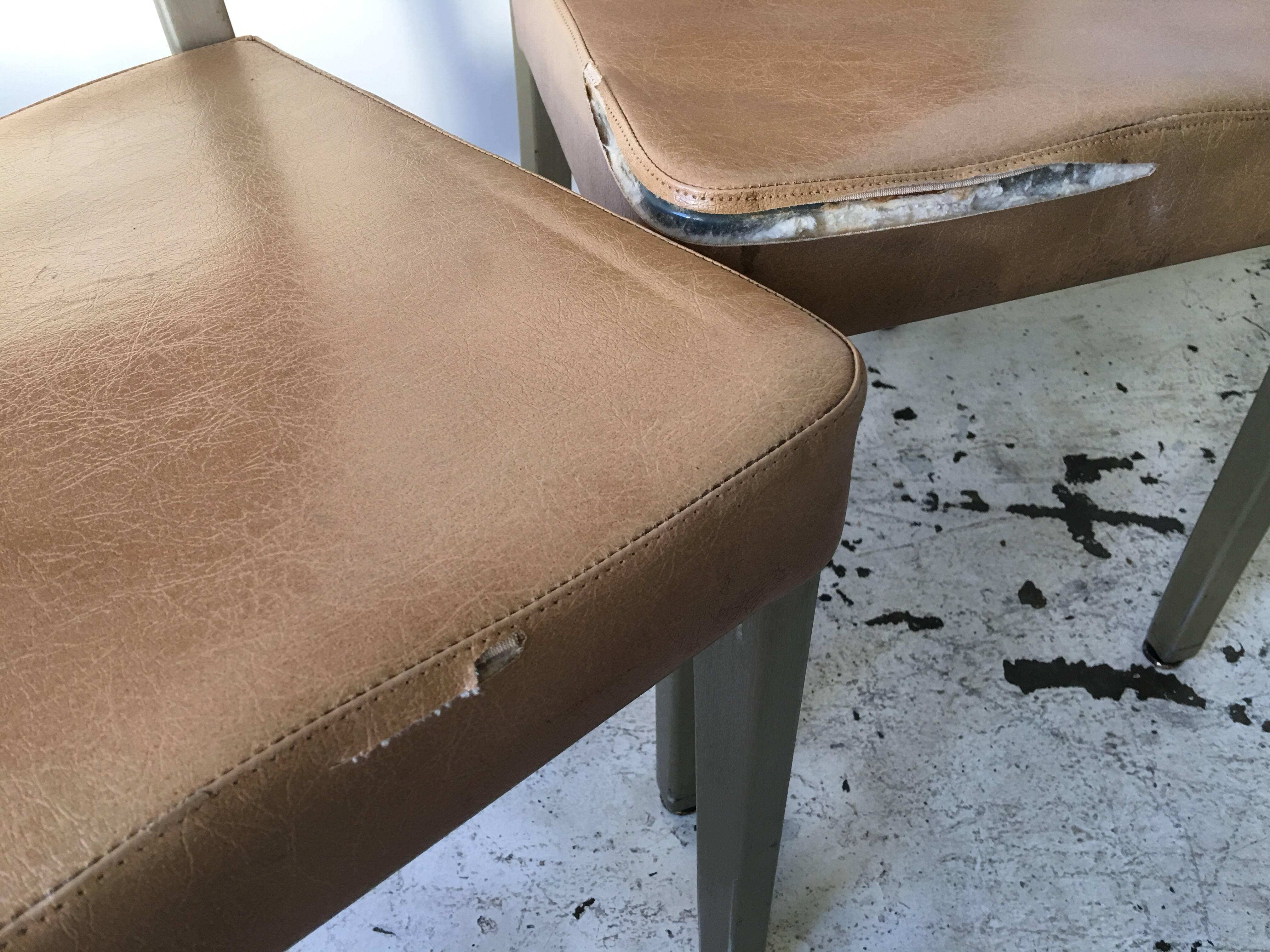 1940 General Fireproofing GoodForm Aluminum Dining Chairs For Sale 1