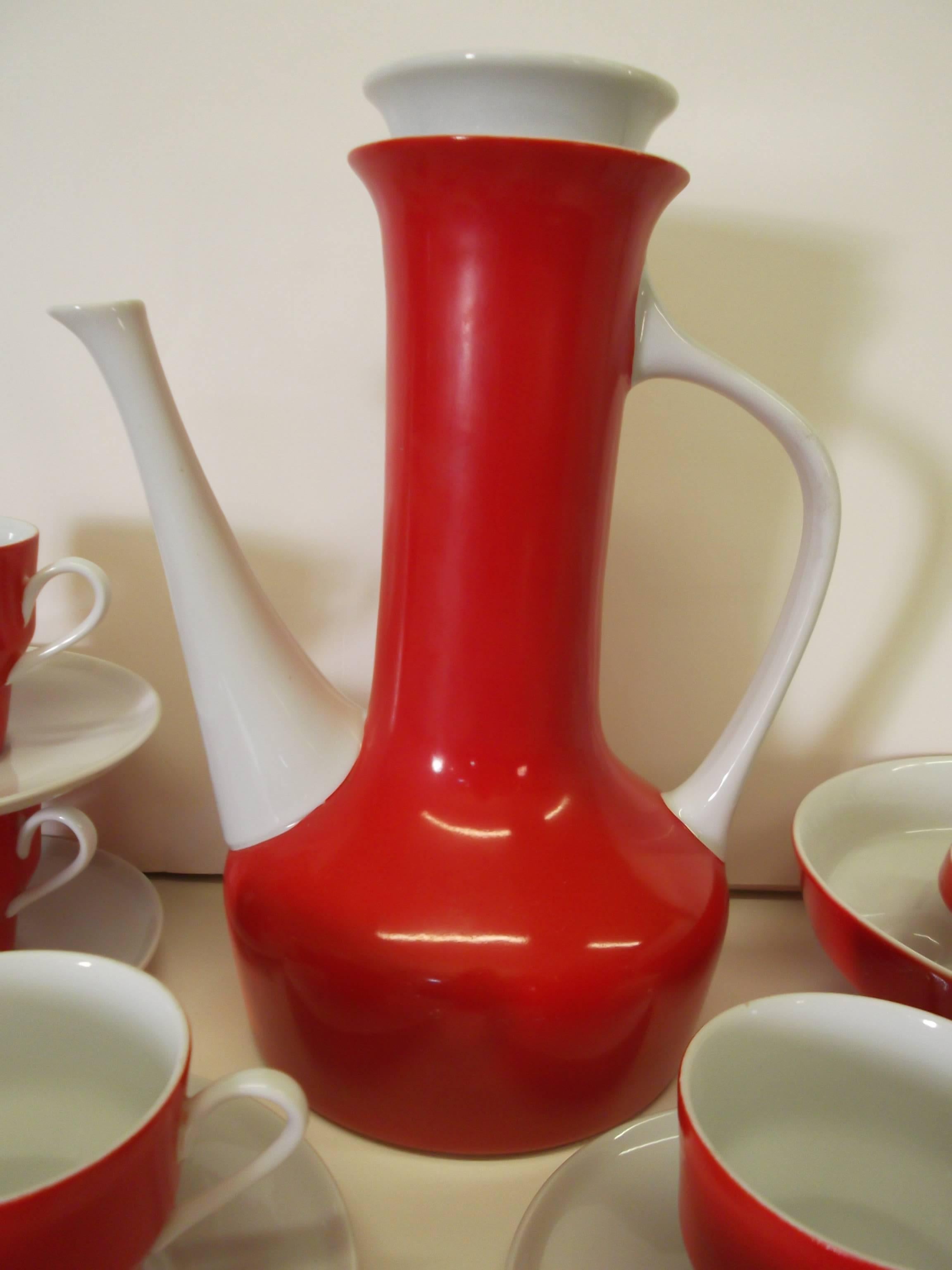 Paul McCobb Contempri Hostess Porcelain Coffee Set for Jackson Intl at ...