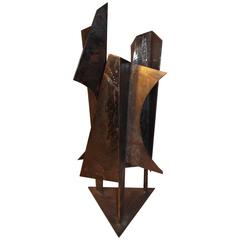 1994 Triad VI Abstract Modern Art Iron Sculpture by Jay McVicker