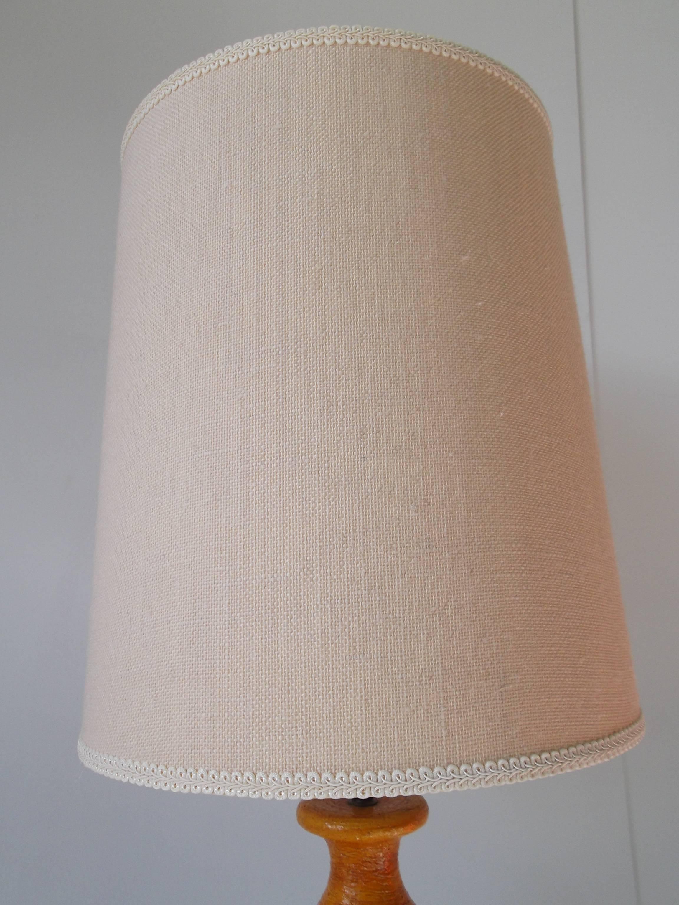 Bitossi for Raymor 1950s Tall Italian Pottery Table Lamp 2