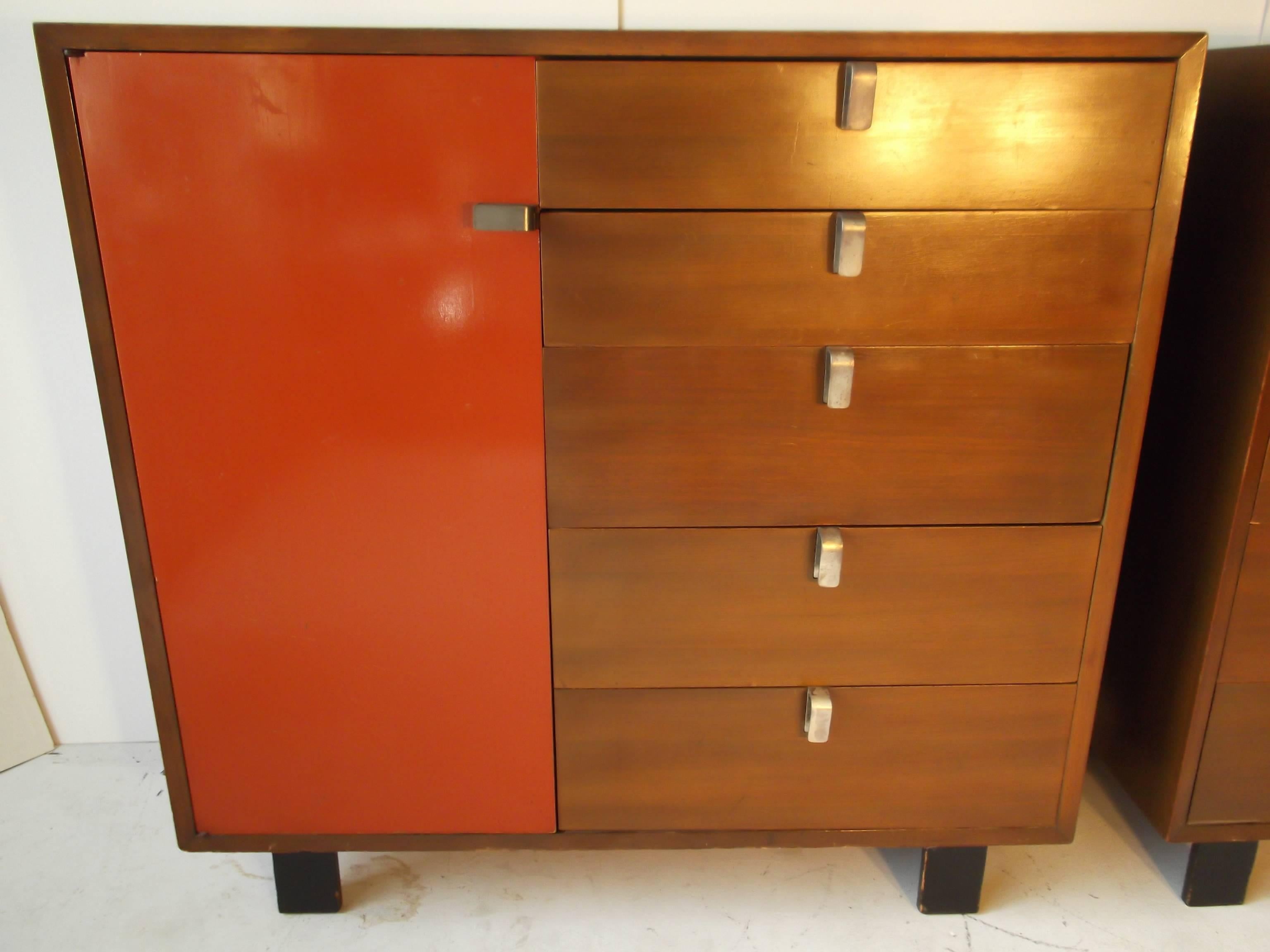 Pair of George Nelson Herman Miller Cabinets For Sale 3