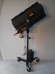 Large Old Movie Theater Stage Spotlight Lamp with Bakelite