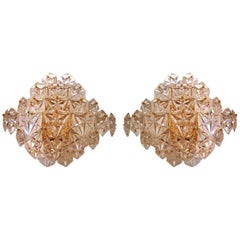 Impressive Pair of Kinkeldey Crystal Sconces