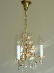 Petite Crystal Flowers Chandelier Palwa Germany