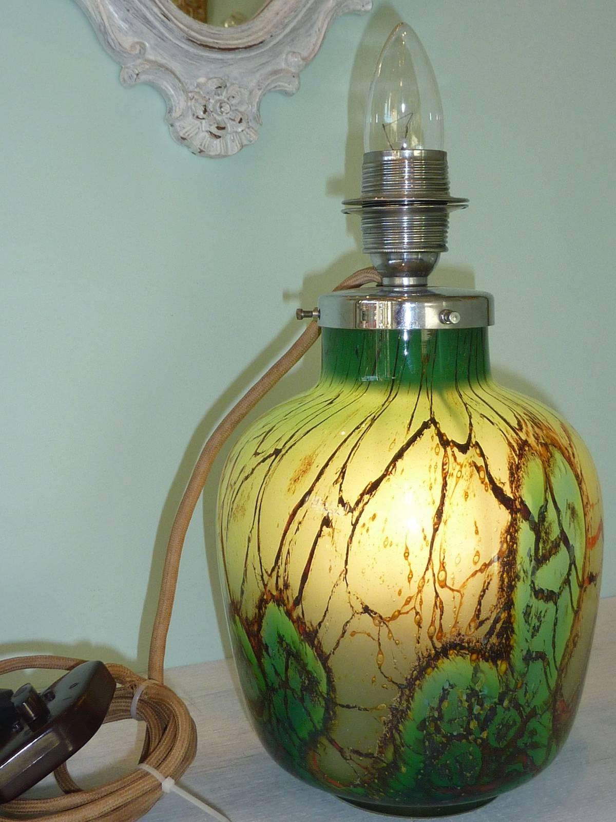 WMF Ikora Art Deco Ikora Glas Tischlampe (Deutsch)