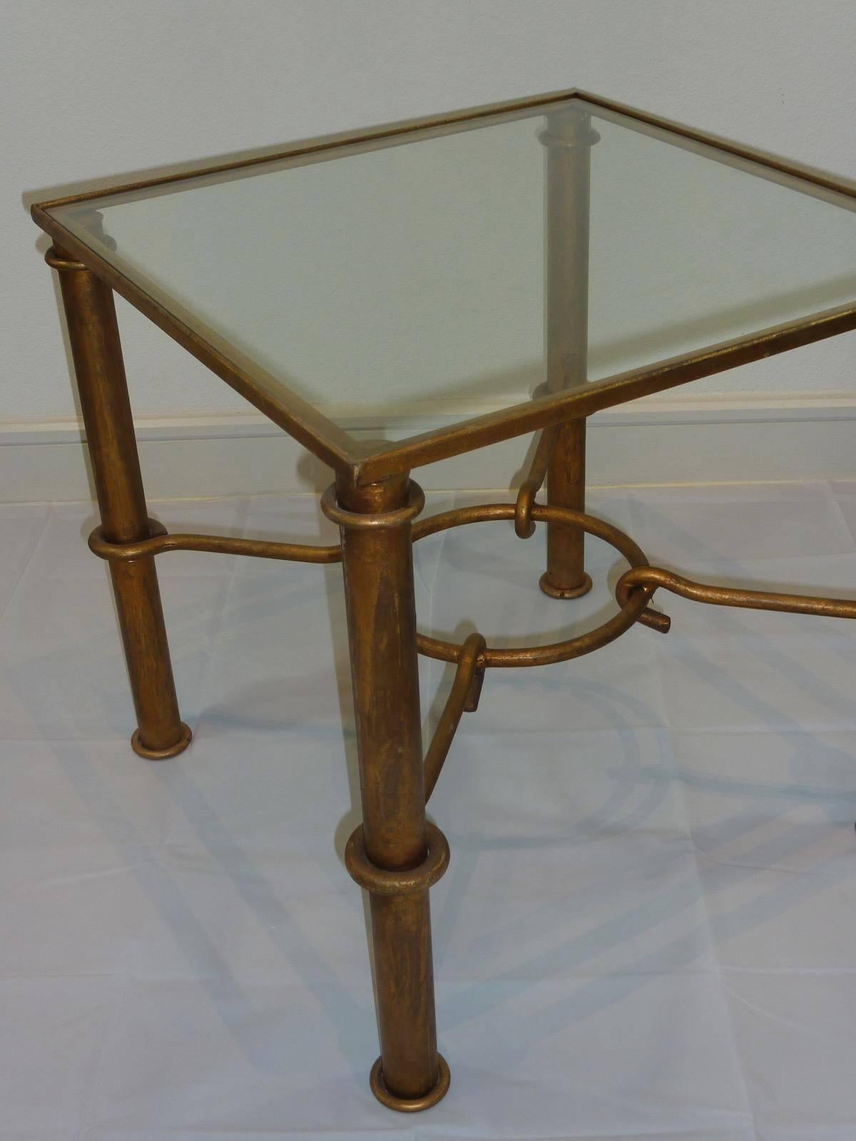 bamboo end table vintage