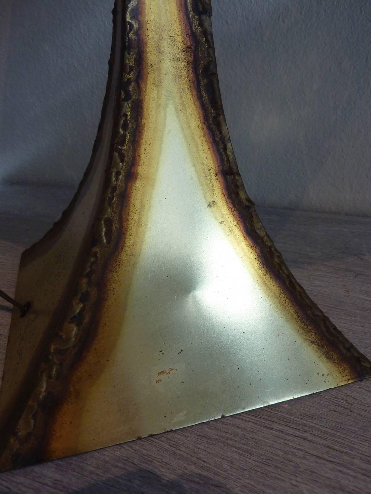 Tom Greene Style Brutalist Table Lamp For Sale 2