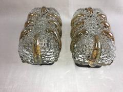 Petite Pair of 1960s German Bubble Glass Sconces