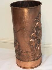 Handmade Copper Umbrella Stand Diana Goddess of the Hunt
