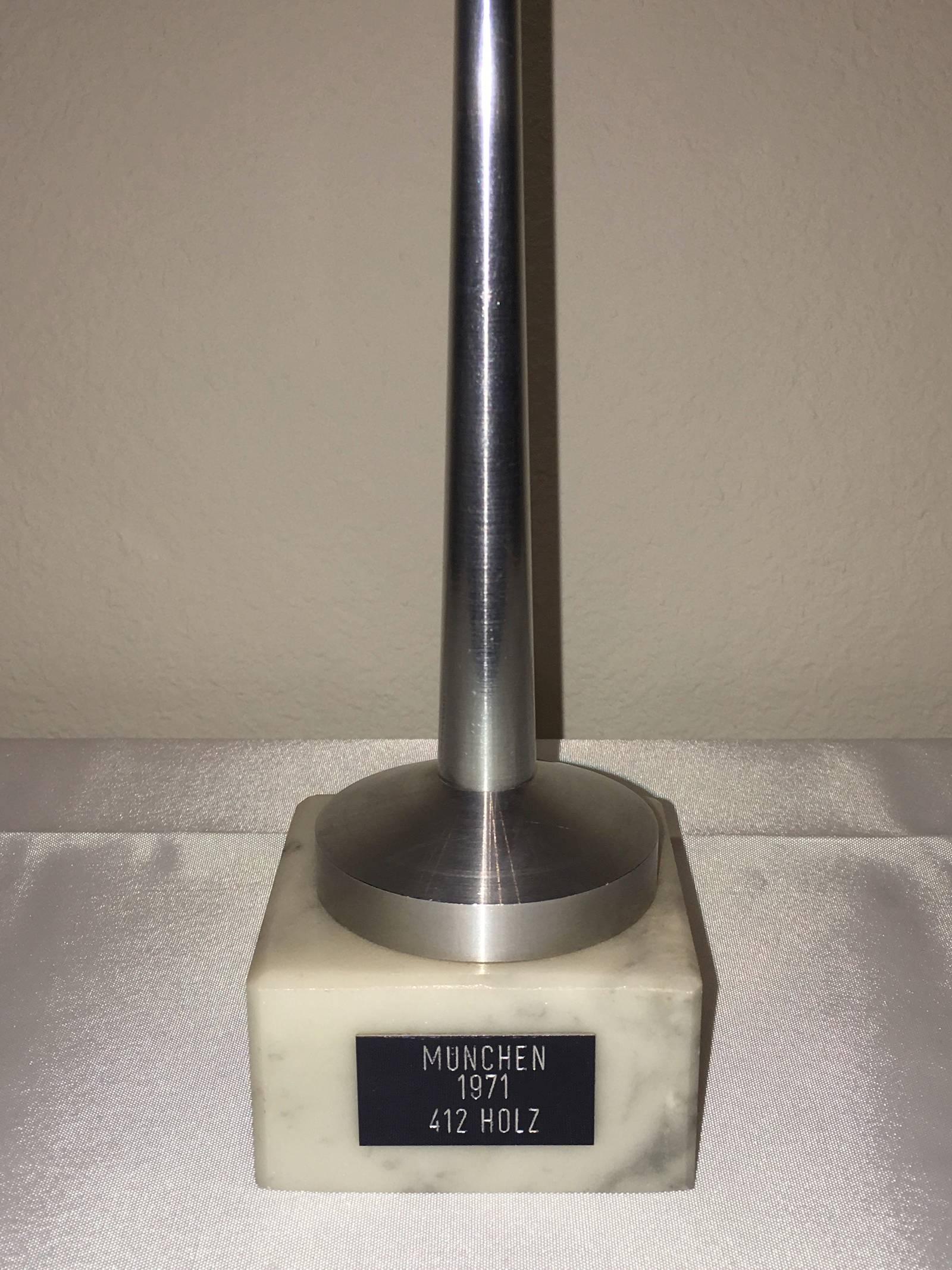 Munich TV Television Tower Scale Design Model on Marble Base In Good Condition For Sale In Frisco, TX