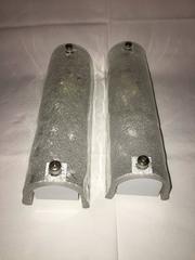 Pair of Ice Glass Vanity Sconces