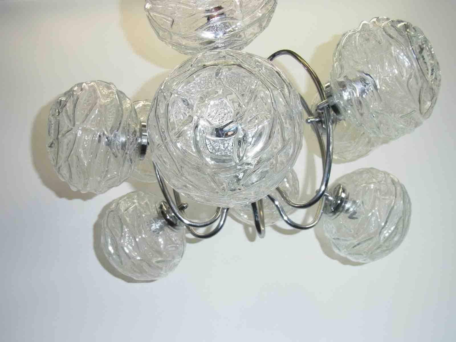 glass ball chandelier modern