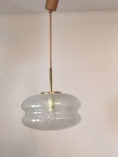 Air Bubble Glass Pendant Chandelier 1960s by Doria
