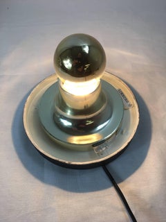 1960s German Amber Bubble Glass Flush Mount Designed by Helena Tynell
