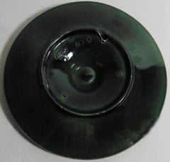 Majolica Three Shells Oyster Wall Plate Long Champ, circa 1890