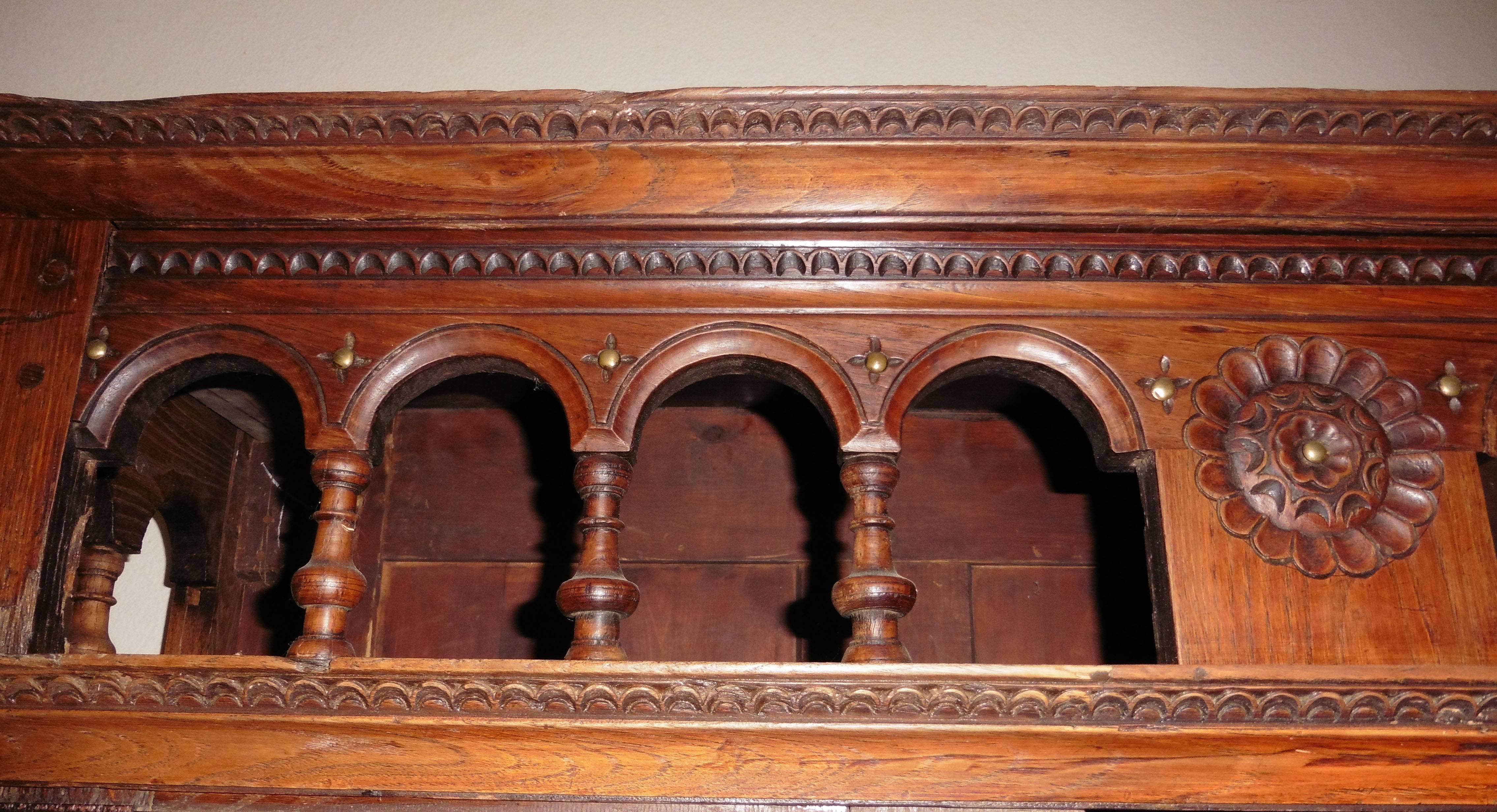 Late 19th Century 19th Century, French Carved Buffet Cabinet from Brittany