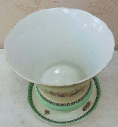 19th Century French Porcelain Neoclassical Cache Pot