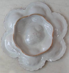 French Faience Oyster Plate Alfred Renoleau Angouleme