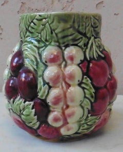 Majolica Sarreguemines Fruit Pitcher, circa 1930