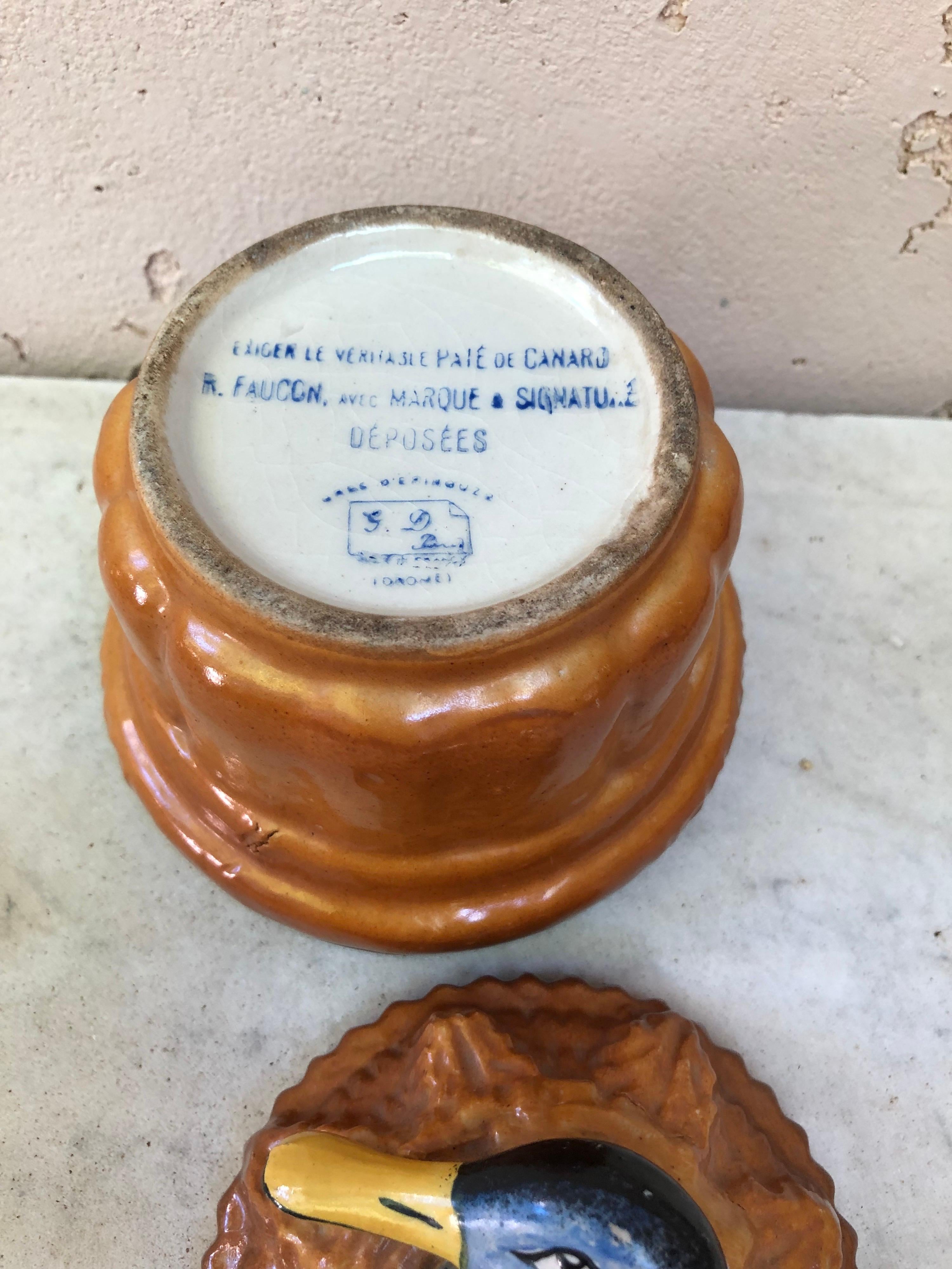 French Pate Duck Tureen Georges Dreyfus, circa 1900