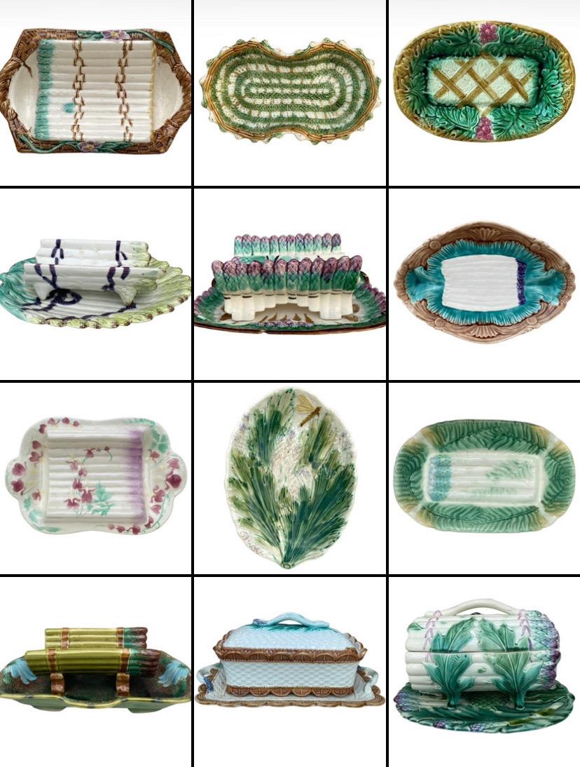 Assiettes à asperges Choisy Le Roi du 19ème siècle Bon état - En vente à Austin, TX