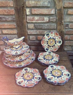 Servidor de loza francesa Ostra Henriot Quimper Circa 1920