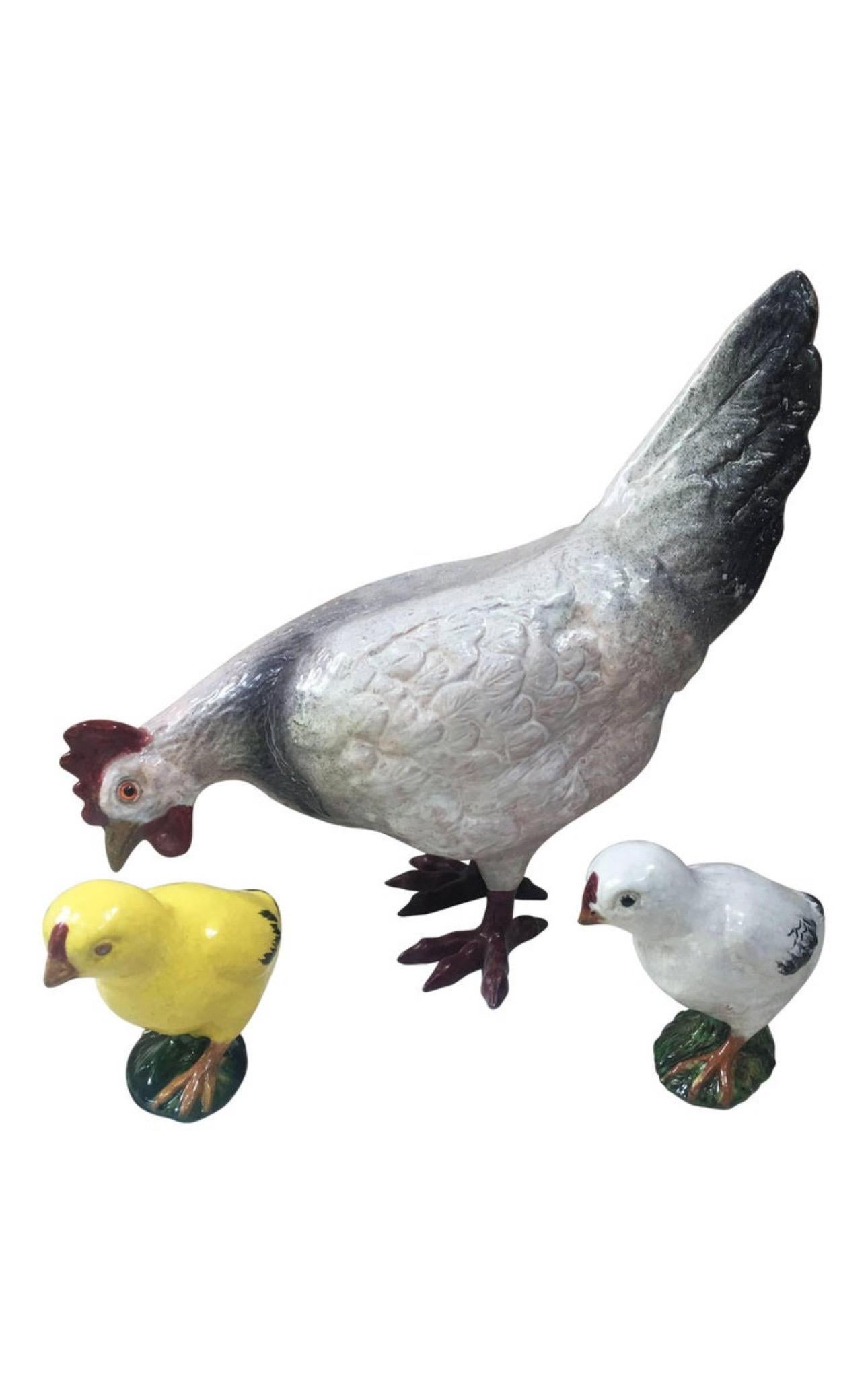 Vaso a gallina in maiolica francese del XIX secolo Jerome Massier in vendita 8