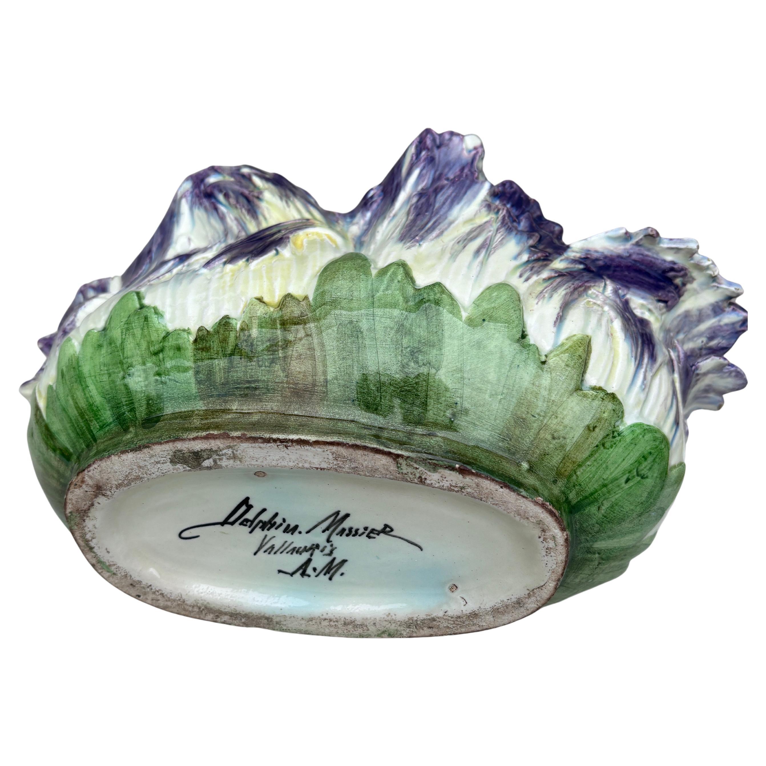 French Majolica Jardiniere Delphin Massier, Circa 1890 2