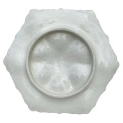 French Majolica Oyster Platter Orchies, circa 1900