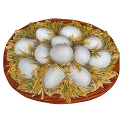 Austrian Majolica Porcelain Egg Basket Tureen Circa 1890