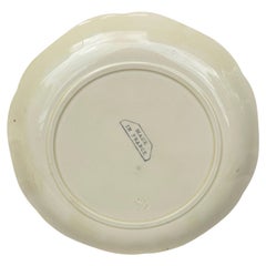 Majolica Bunnies Family Plate Choisy le Roi, circa 1900