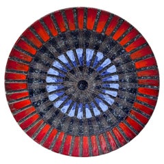 Mid-Century Modern Majolica Platter by Fratelli Fanciullacci