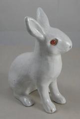 French Terracotta White Rabbit Bavent Normandy